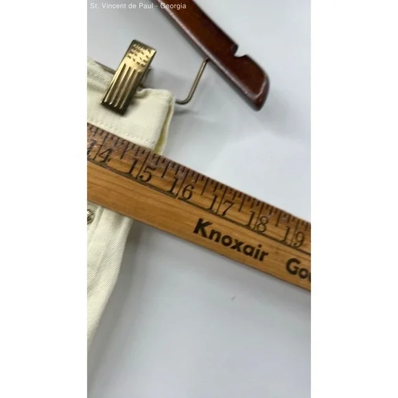 Lilly Pulitzer Button Fly Chino Pants Women's Size 4 Cream Boho Preppy - Picture 9 of 9